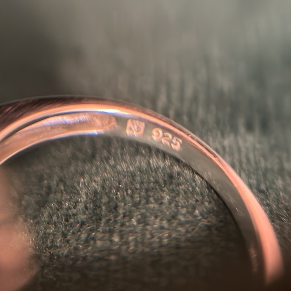 925 sterling silver chalecedony ring gemstones - Picture 5 of 6